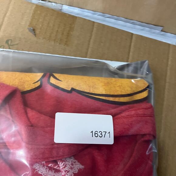 Disney Mickey Mouse T-Shirt Mens XL Red Holiday Graphic Tee Christmas Santa - Picture 7 of 7